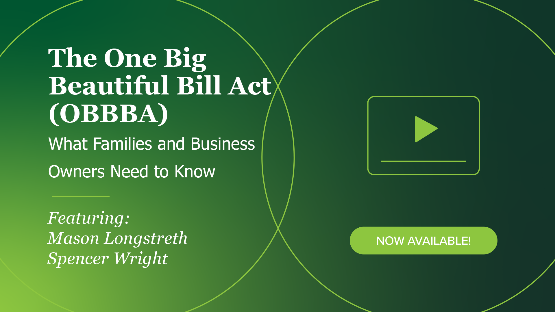 OBBBA Webinar Replay